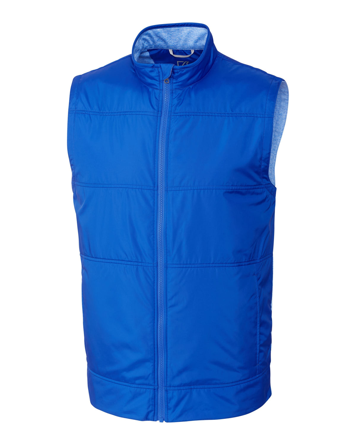 Cutter & Buck Men's Stealth Recycled Hybrid Quilted Windbreaker Vest