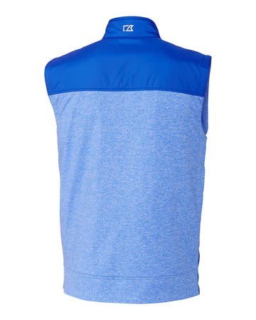 Cutter & Buck Men's Stealth Recycled Hybrid Quilted Windbreaker Vest