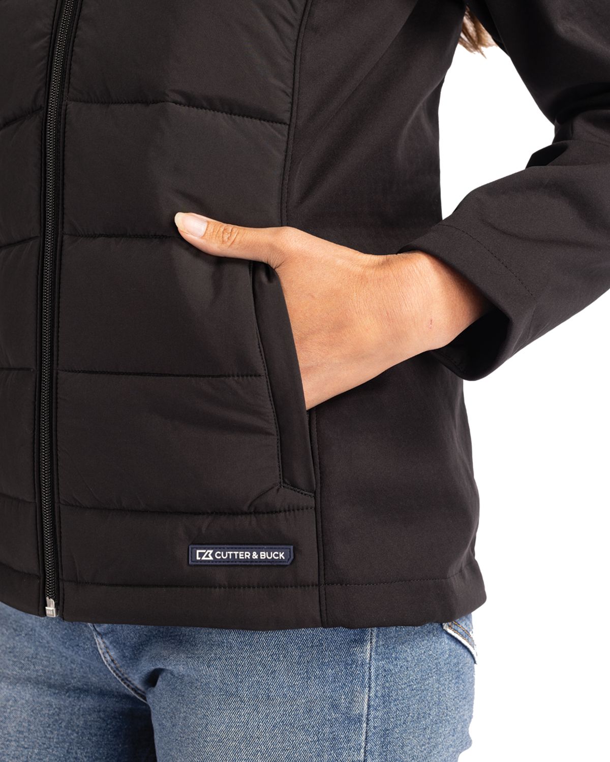 Cutter & Buck Women's Evoke Hybrid Full Zip Jacket