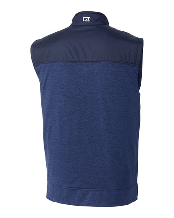 Cutter & Buck Men's Stealth Recycled Hybrid Quilted Windbreaker Vest