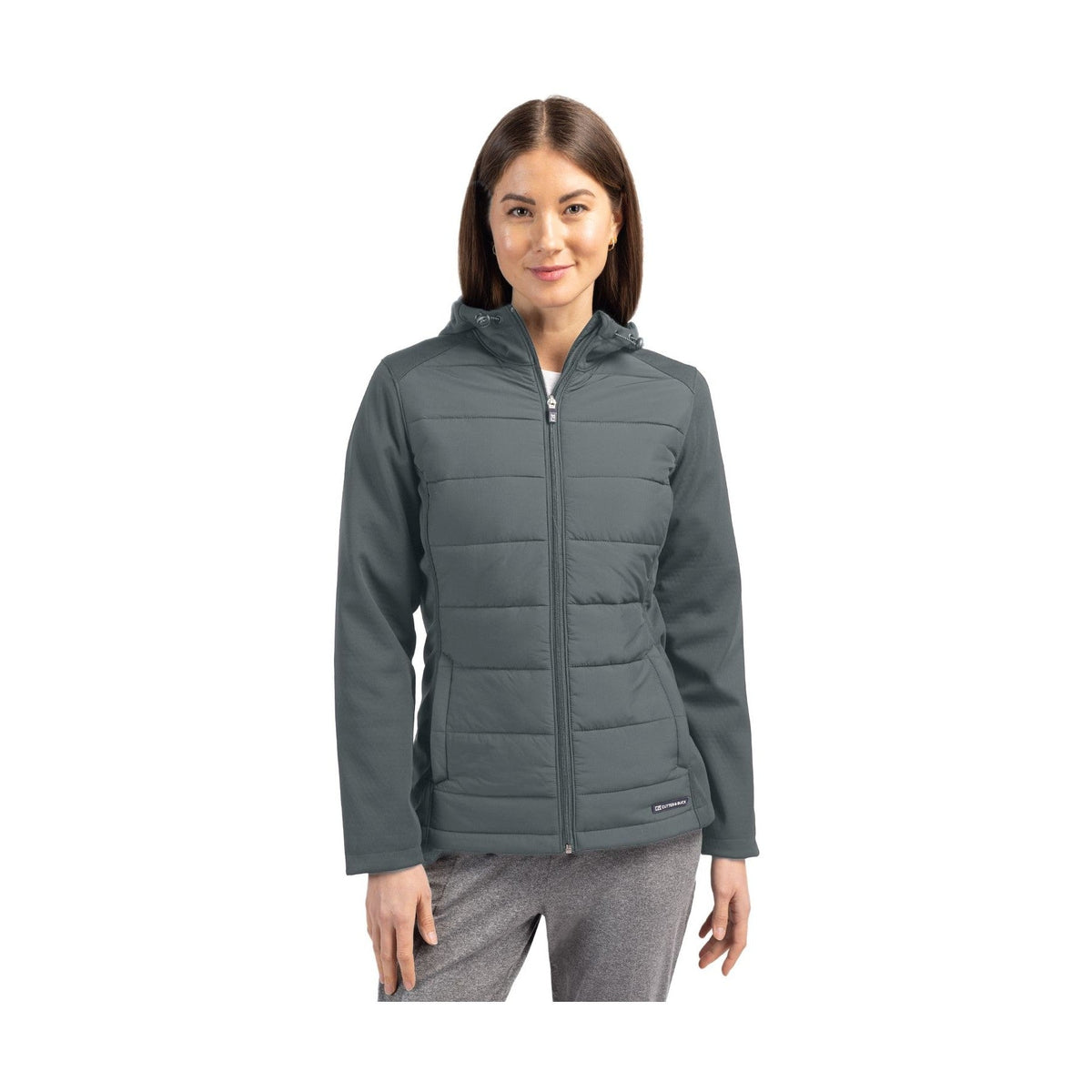 Cutter & Buck Women's Evoke Hybrid Full Zip Jacket-1