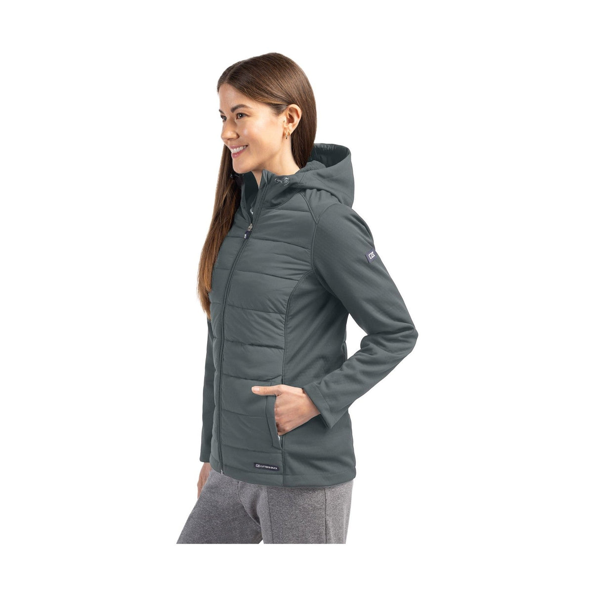 Cutter & Buck Women's Evoke Hybrid Full Zip Jacket