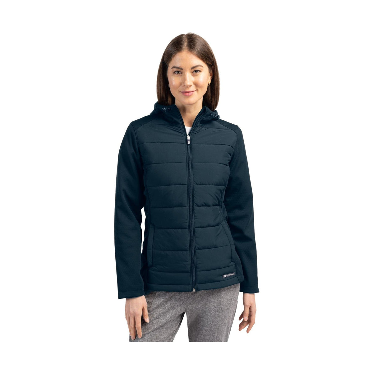 Cutter & Buck Women's Evoke Hybrid Full Zip Jacket-1