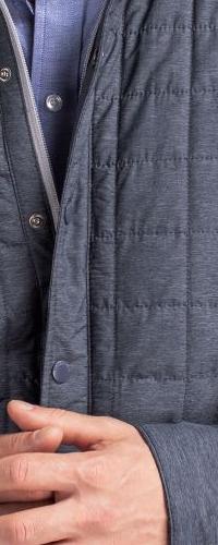 Cutter & Buck Men's Rainier Recycled Insulated Puffer Full Zip Shirt Jacket