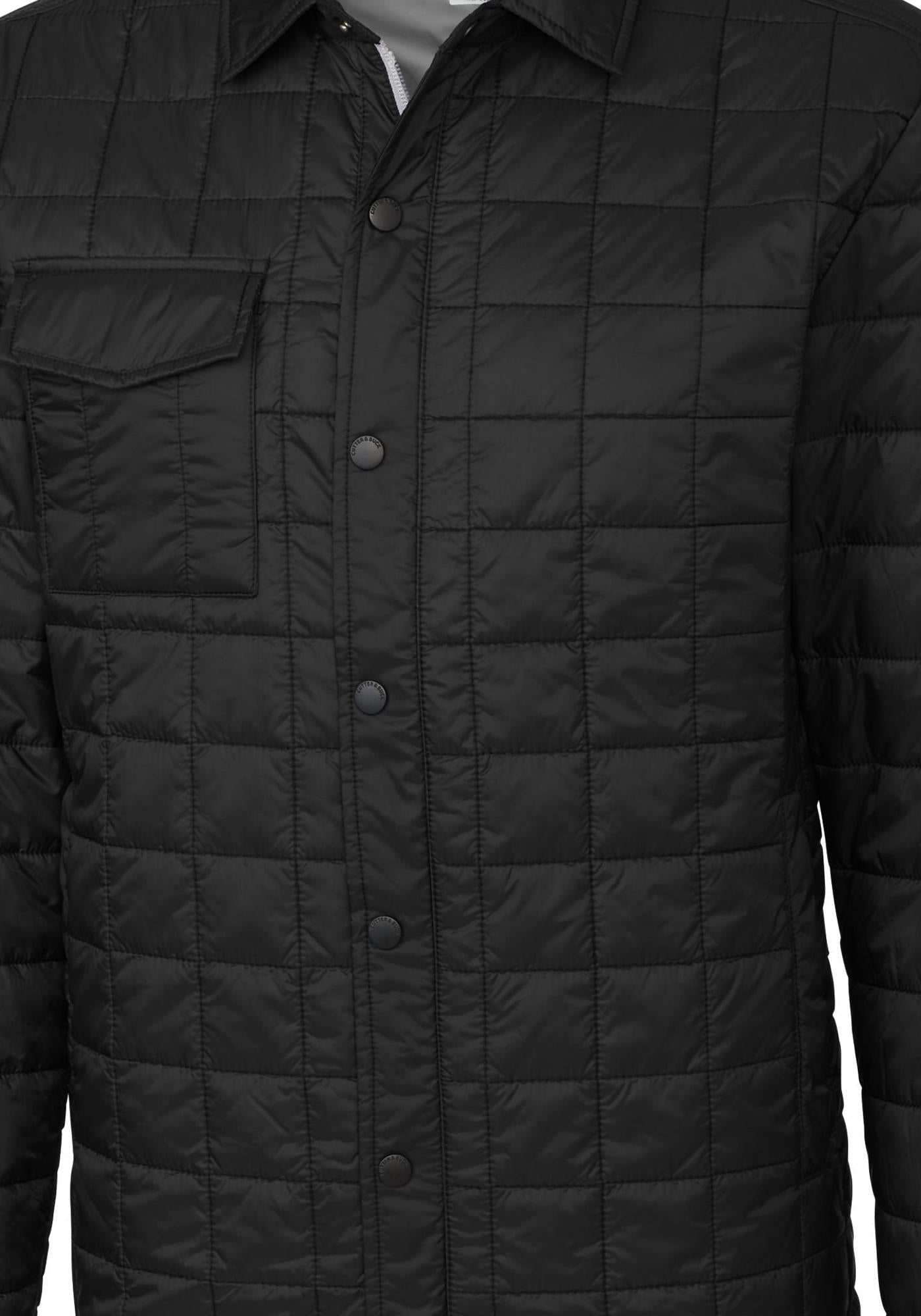Cutter & Buck Men's Rainier Recycled Insulated Puffer Full Zip Shirt Jacket