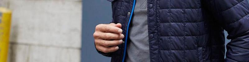 Cutter & Buck Men's Rainier Recycled Insulated Puffer Full Zip Shirt Jacket