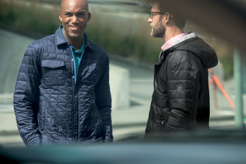 Cutter & Buck Men's Rainier Recycled Insulated Puffer Full Zip Shirt Jacket