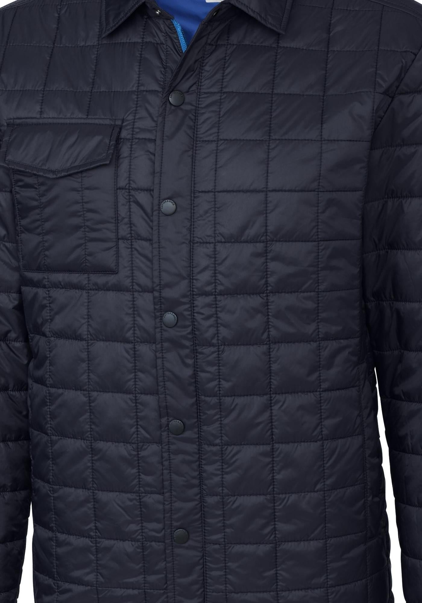 Cutter & Buck Men's Rainier Recycled Insulated Puffer Full Zip Shirt Jacket