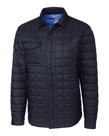 Cutter & Buck Men's Rainier Recycled Insulated Puffer Full Zip Shirt Jacket