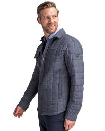 Cutter & Buck Men's Rainier Big & Tall Full Zip Shirt Jacket