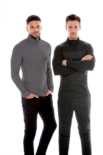 Cutter & Buck Men's Traverse Big & Tall Stripe Quarter Zip Pullover