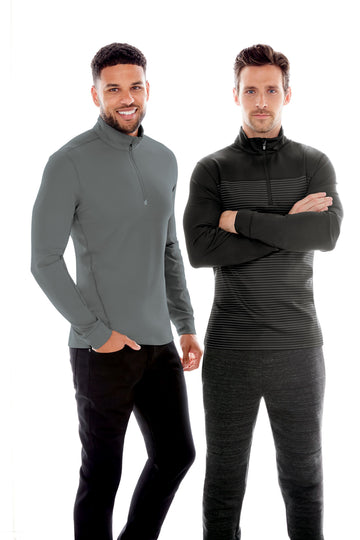 Cutter & Buck Men's Traverse Big & Tall Stripe Quarter Zip Pullover