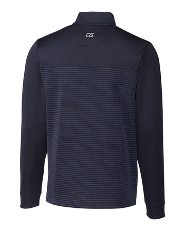 Cutter & Buck Men's Traverse Big & Tall Stripe Quarter Zip Pullover