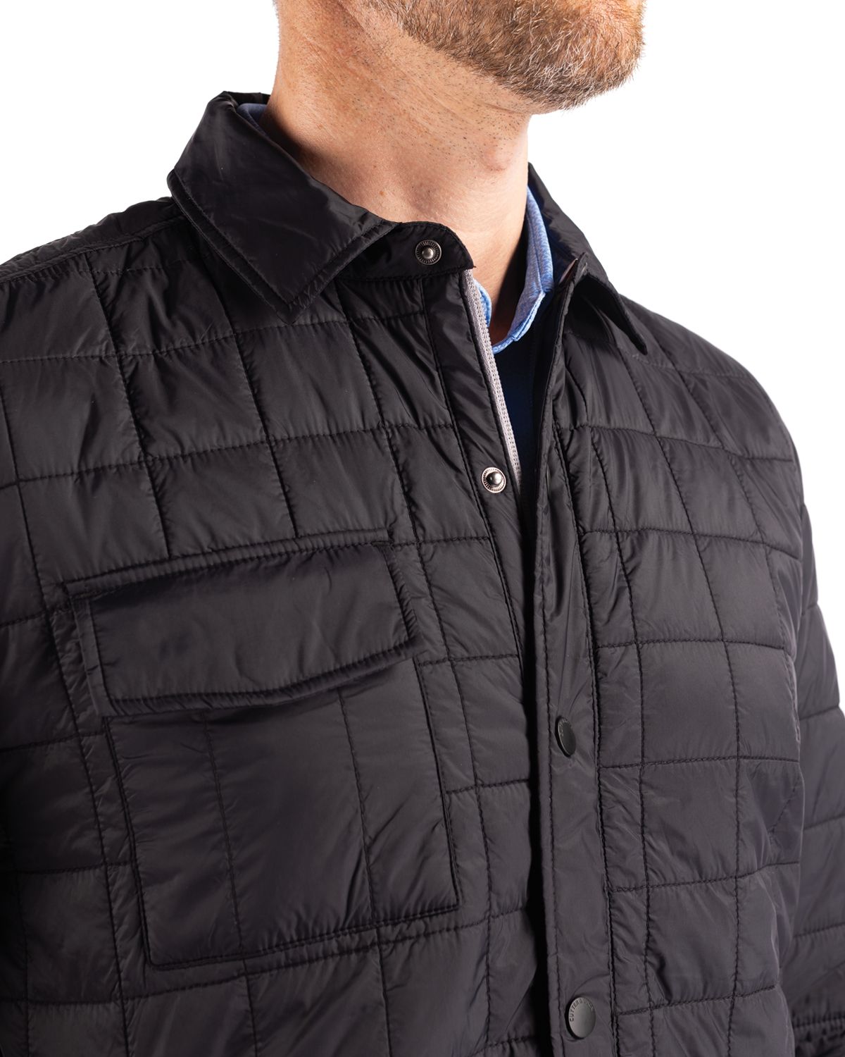 Cutter & Buck Men's Rainier Big & Tall Full Zip Shirt Jacket