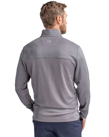 Cutter & Buck Men's Traverse Stripe Quarter Zip Pullover