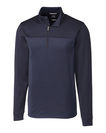 Cutter & Buck Men's Traverse Stripe Quarter Zip Pullover-1