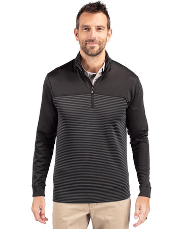 Cutter & Buck Men's Traverse Stripe Quarter Zip Pullover-1