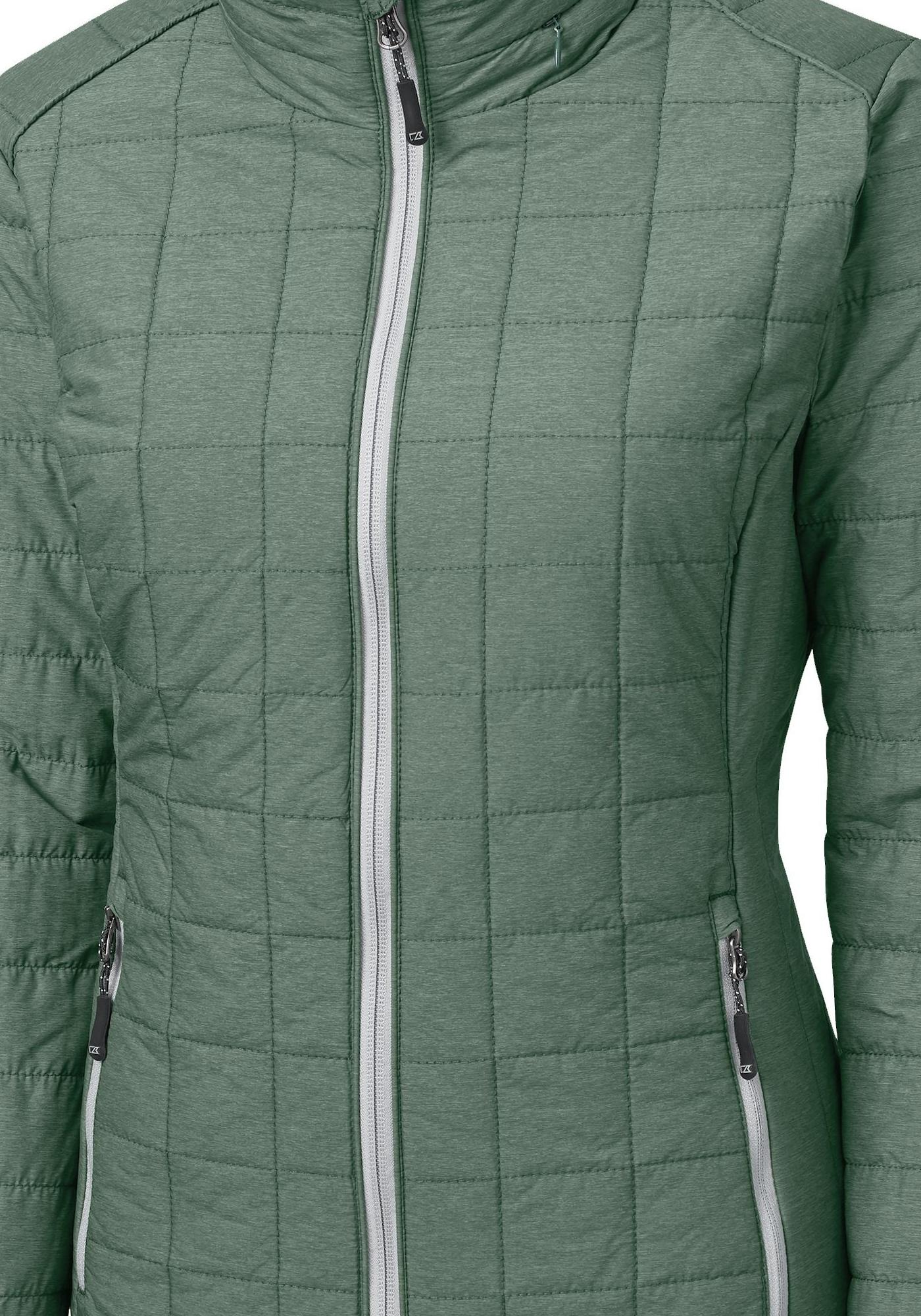 Cutter & Buck Women's Rainier Recycled Insulated Puffer Full Zip Jacket