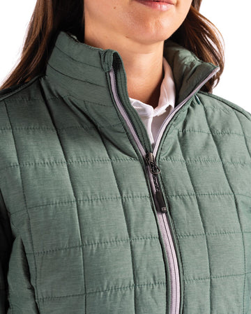 Cutter & Buck Women's Rainier Recycled Insulated Puffer Full Zip Jacket