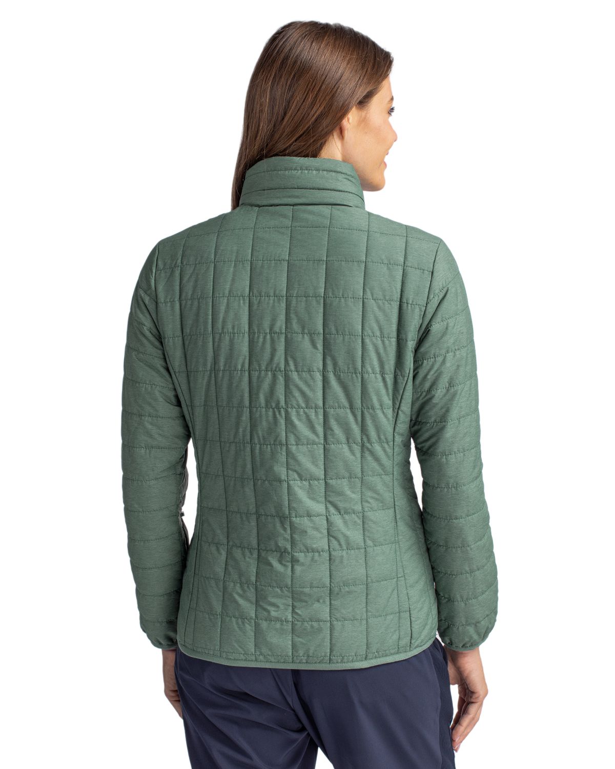 Cutter & Buck Women's Rainier Recycled Insulated Puffer Full Zip Jacket