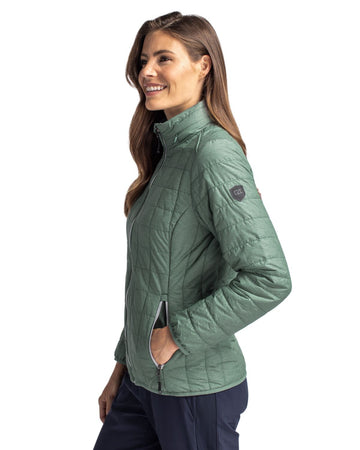 Cutter & Buck Women's Rainier Recycled Insulated Puffer Full Zip Jacket