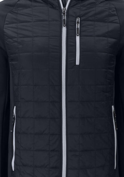 Cutter & Buck Men's Rainier Recycled Insulated Hybrid Puffer Full Zip Jacket