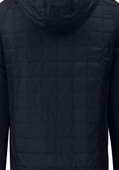 Cutter & Buck Men's Rainier Recycled Insulated Hybrid Puffer Full Zip Jacket
