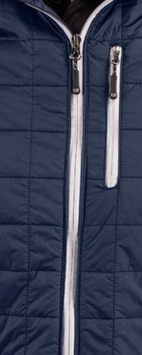 Cutter & Buck Men's Rainier Recycled Insulated Hybrid Puffer Full Zip Jacket