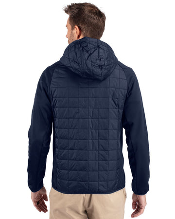 Cutter & Buck Men's Rainier Recycled Insulated Hybrid Puffer Full Zip Jacket