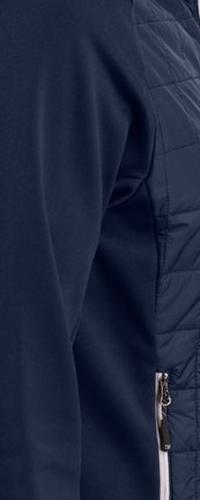 Cutter & Buck Men's Rainier Recycled Insulated Hybrid Puffer Full Zip Jacket