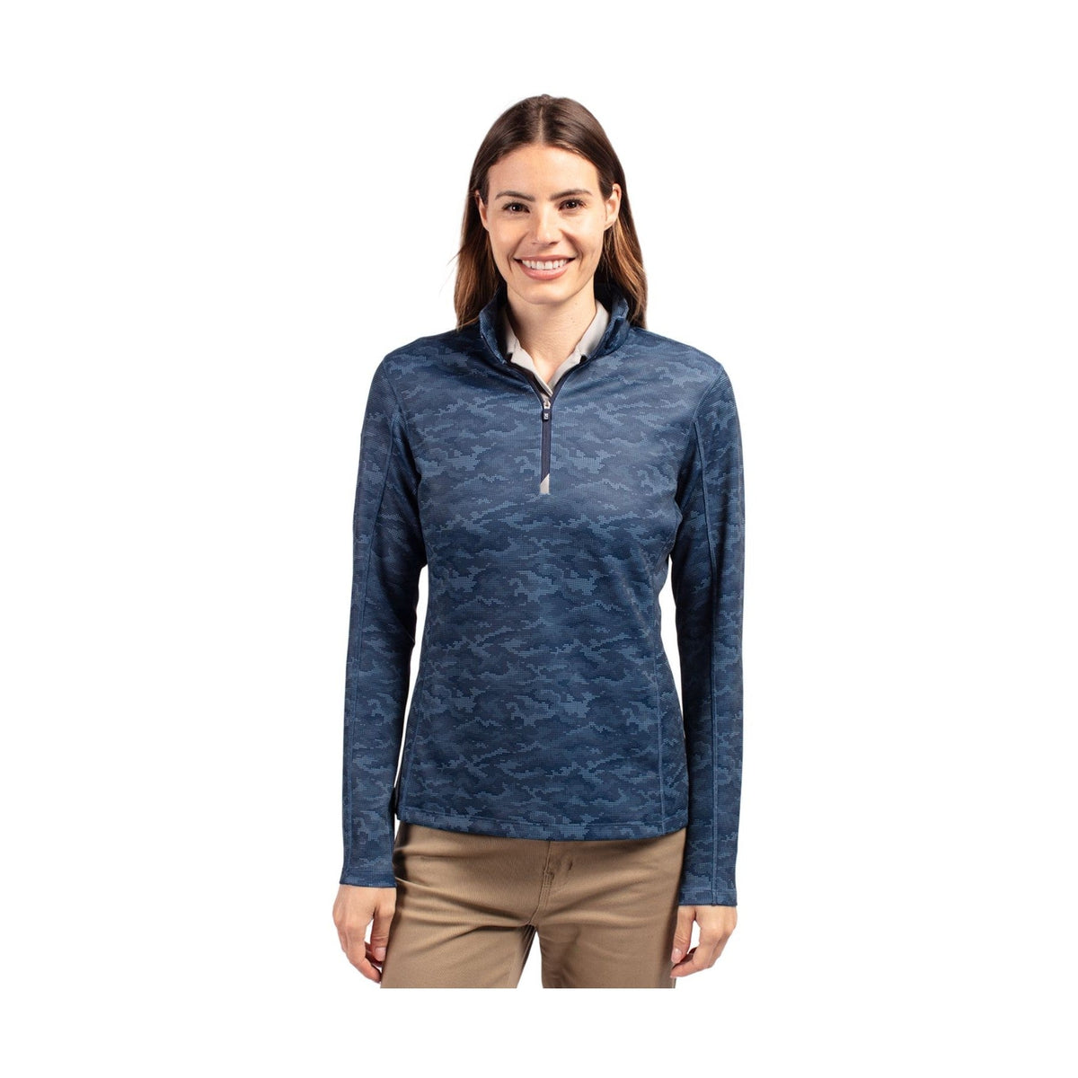 Cutter & Buck Women's Traverse Quarter Zip Pullover-1