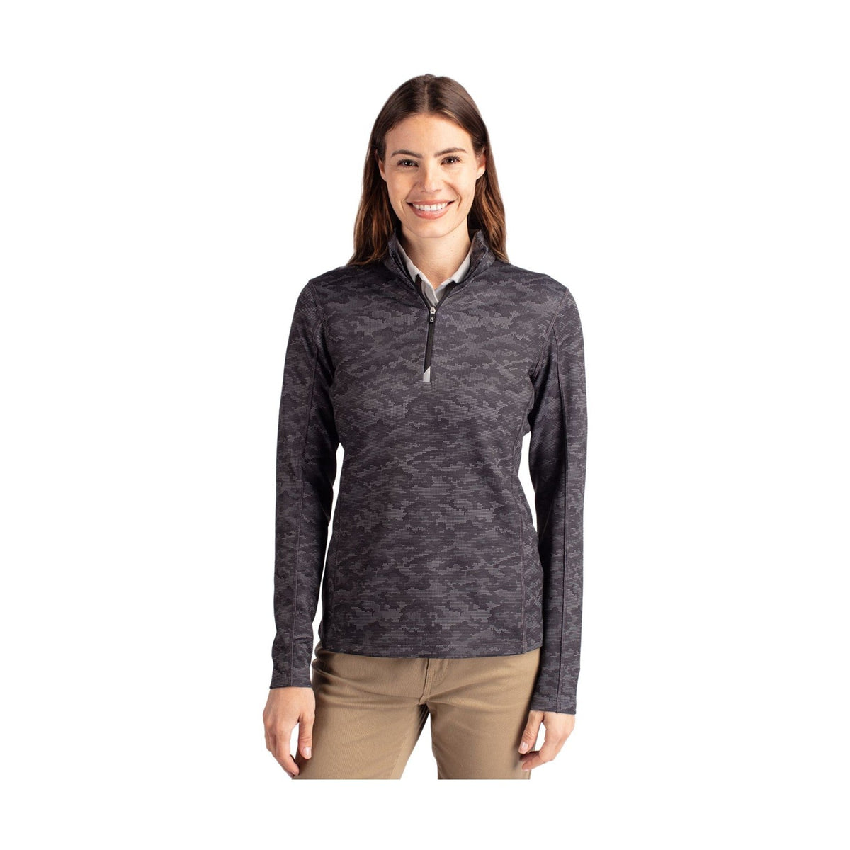 Cutter & Buck Women's Traverse Quarter Zip Pullover-1