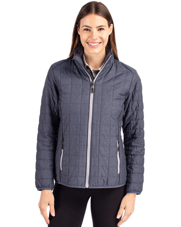 Cutter & Buck Women's Rainier Recycled Insulated Puffer Full Zip Jacket