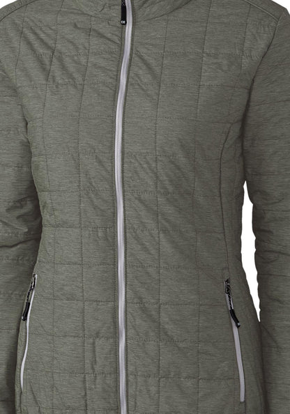 Cutter & Buck Women's Rainier Recycled Insulated Puffer Full Zip Jacket