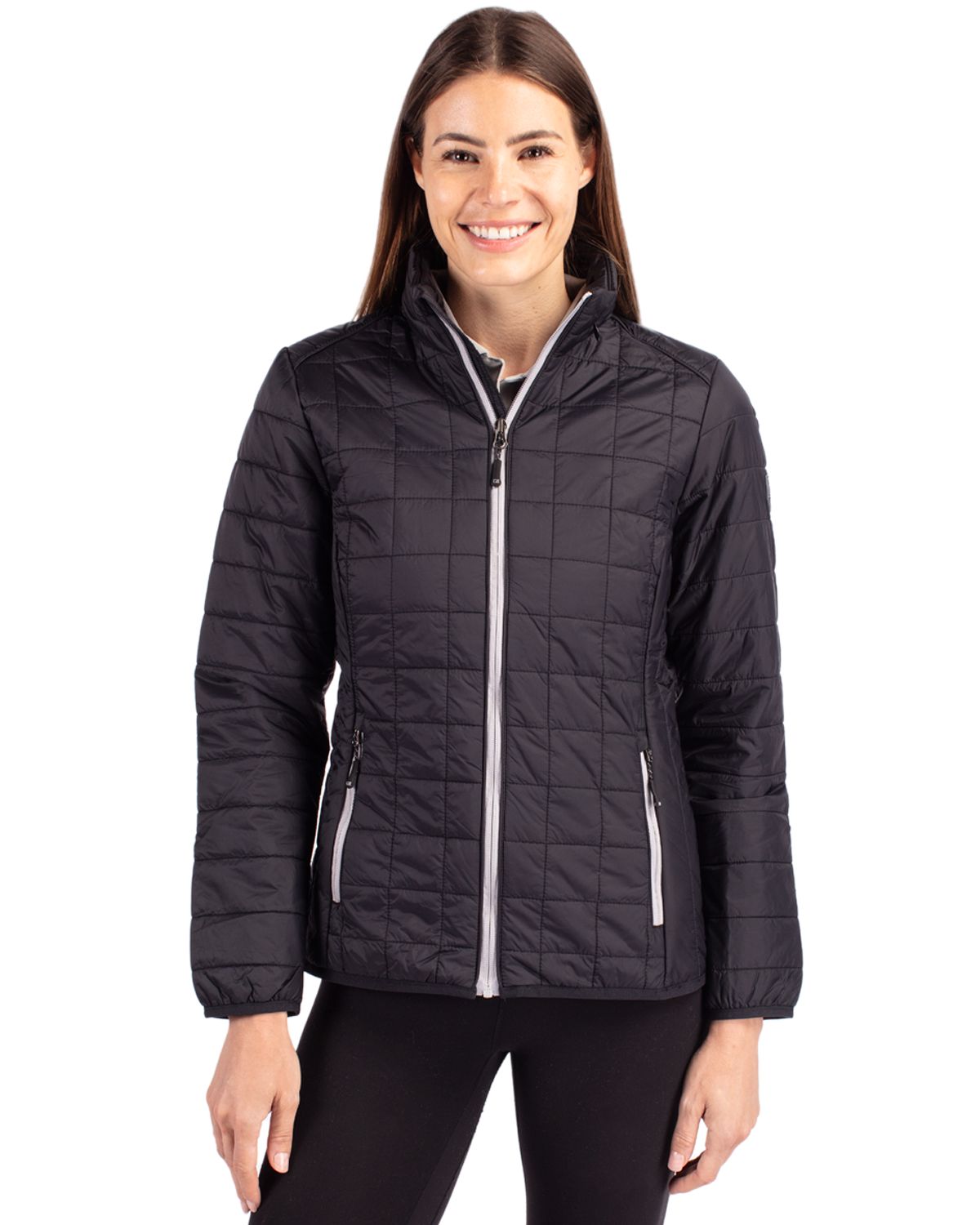 Cutter & Buck Women's Rainier Recycled Insulated Puffer Full Zip Jacket