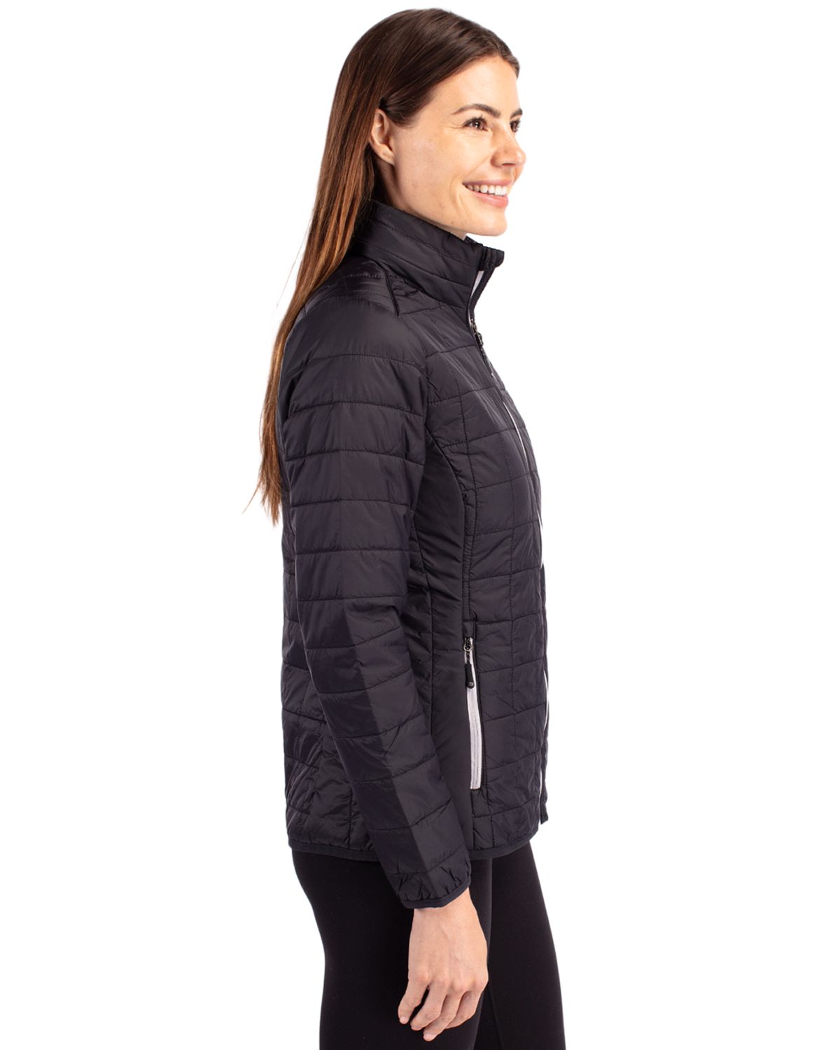 Cutter & Buck Women's Rainier Recycled Insulated Puffer Full Zip Jacket