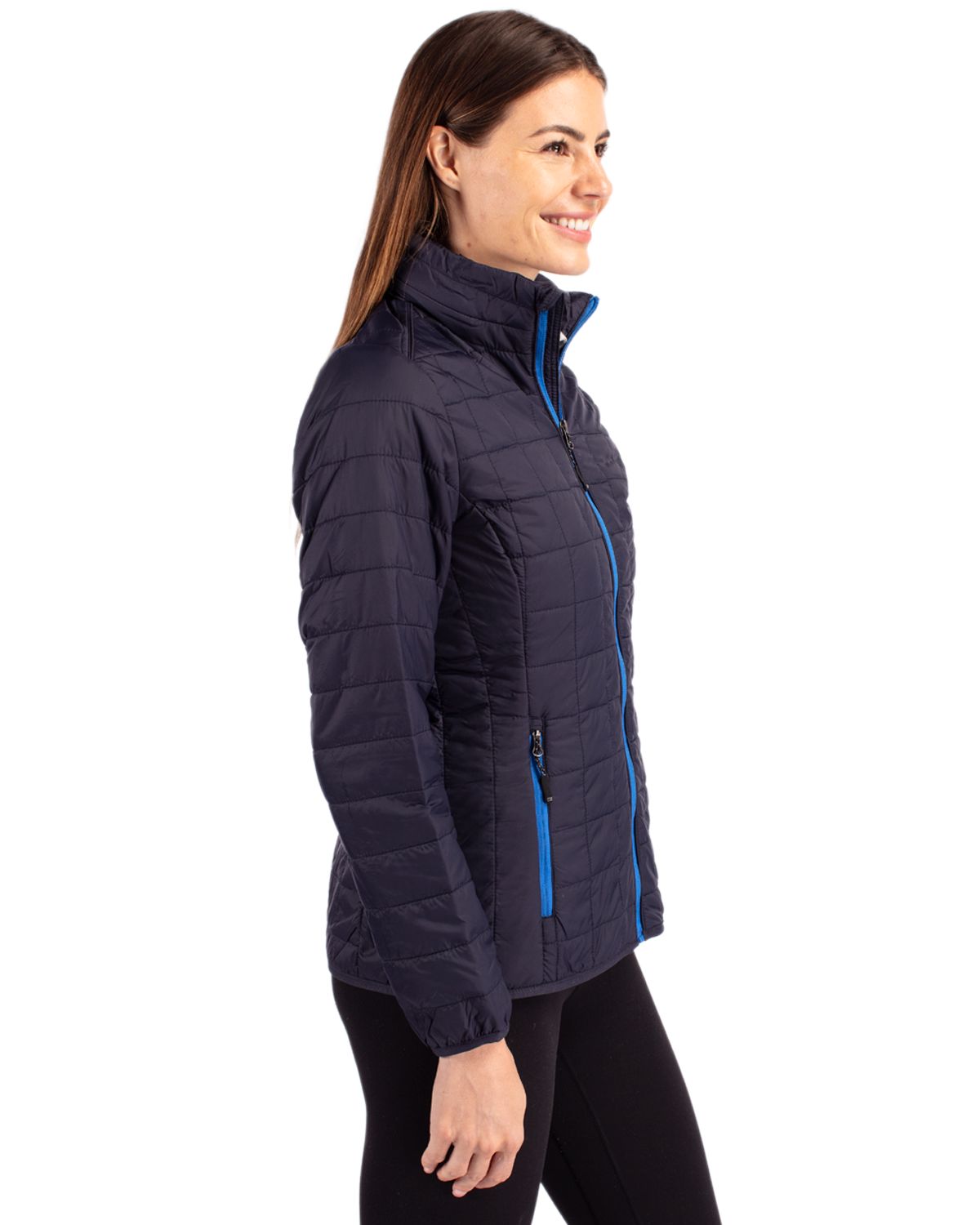 Cutter & Buck Women's Rainier Recycled Insulated Puffer Full Zip Jacket