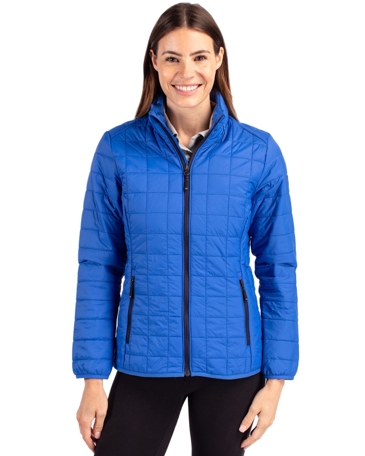 Cutter & Buck Women's Rainier Recycled Insulated Puffer Full Zip Jacket