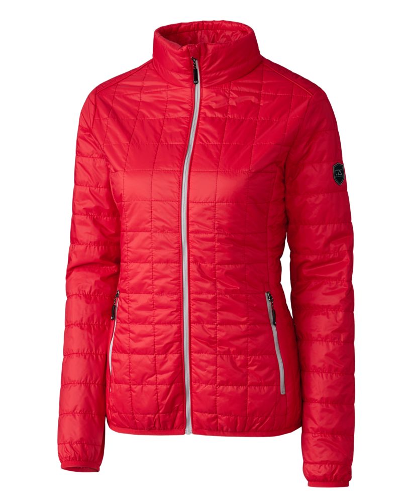 Cutter & Buck Women's Rainier Recycled Insulated Puffer Full Zip Jacket
