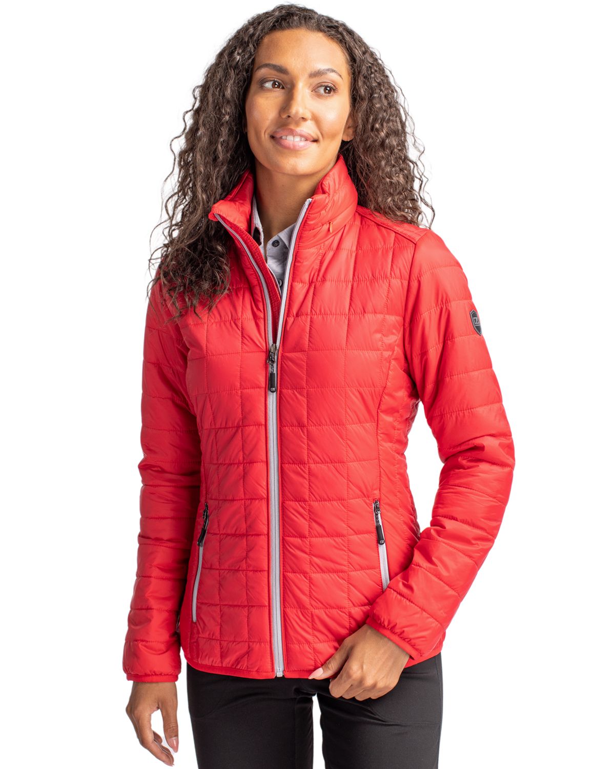 Cutter & Buck Women's Rainier Recycled Insulated Puffer Full Zip Jacket