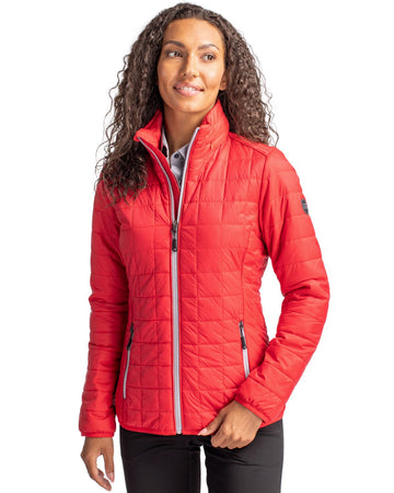 Cutter & Buck Women's Rainier Recycled Insulated Puffer Full Zip Jacket
