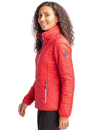 Cutter & Buck Women's Rainier Recycled Insulated Puffer Full Zip Jacket