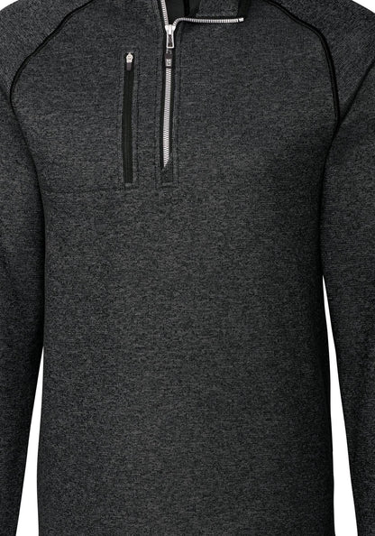Cutter & Buck Men's Mainsail Sweater-Knit Half Zip Jacket