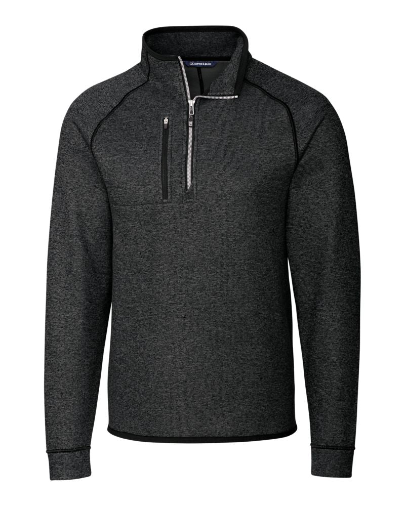 Cutter & Buck Men's Mainsail Sweater-Knit Half Zip Jacket