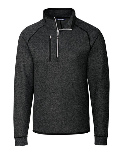 Cutter & Buck Men's Mainsail Sweater-Knit Half Zip Jacket