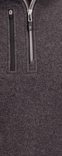 Cutter & Buck Men's Mainsail Sweater-Knit Half Zip Jacket