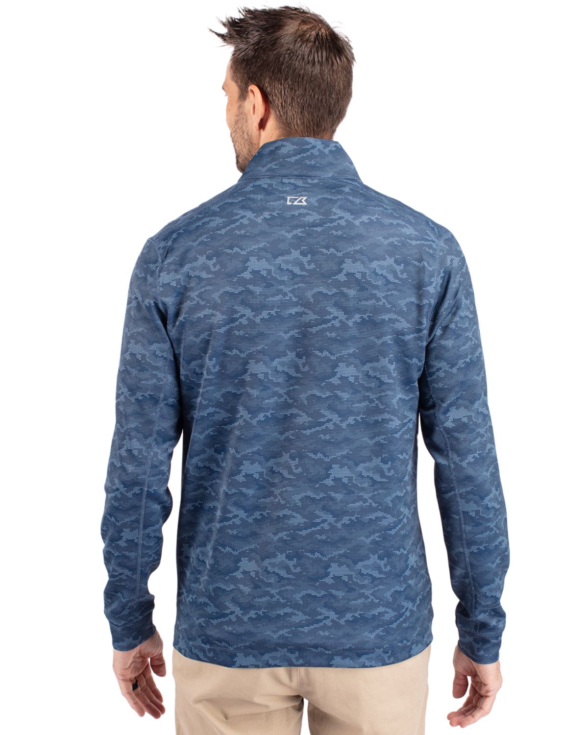 Cutter & Buck Men's Traverse Camo Quarter Zip Pullover