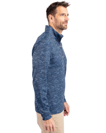 Cutter & Buck Men's Traverse Camo Quarter Zip Pullover