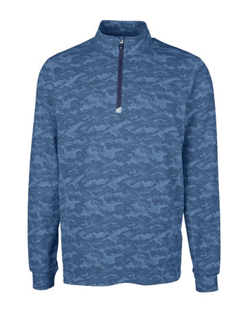 Cutter & Buck Men's Traverse Camo Quarter Zip Pullover