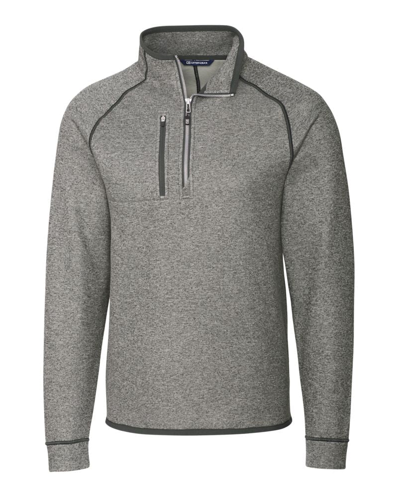 Cutter & Buck Men's Mainsail Sweater-Knit Half Zip Jacket